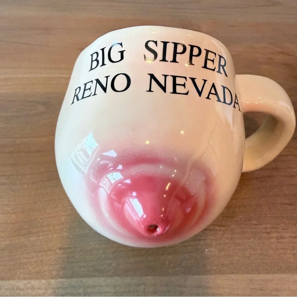 Vintage collectible Reno Nevada Big Sipper and Mini Sipper souvenir mugs